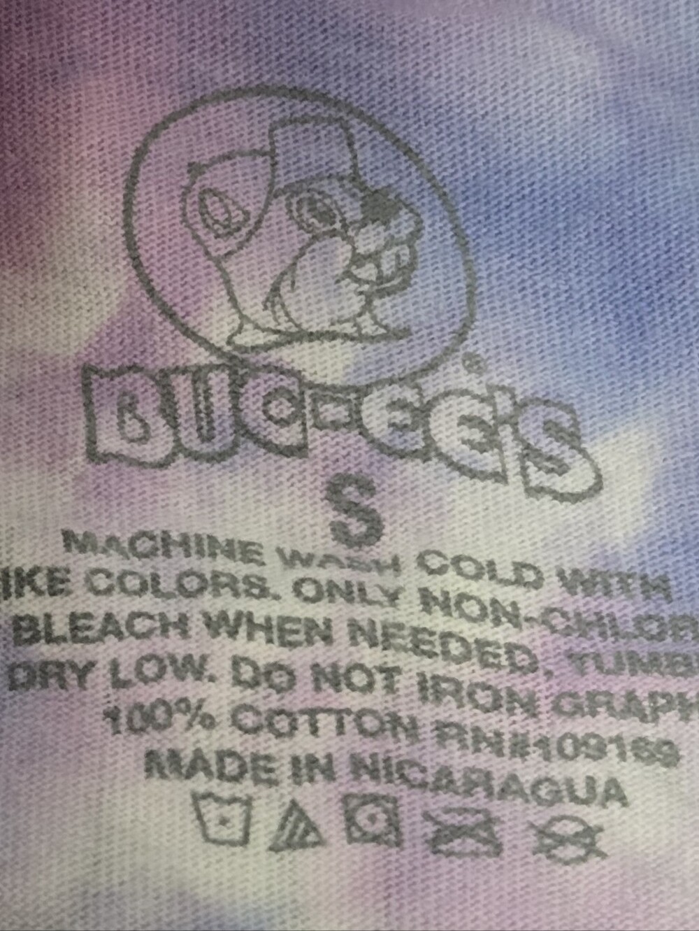 Buc-ee's Tie-Dye Logo Tee - Purple & Pink Vacation Retro - Picture 2 of 5